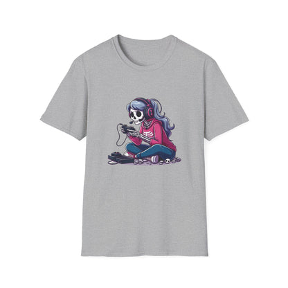 Skeleton Gamer Girl T-shirt