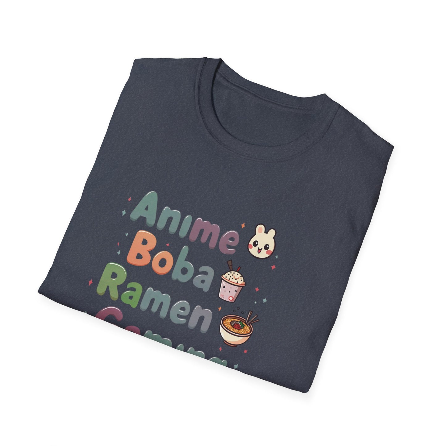 Anime Boba Ramen Gaming T-shirt