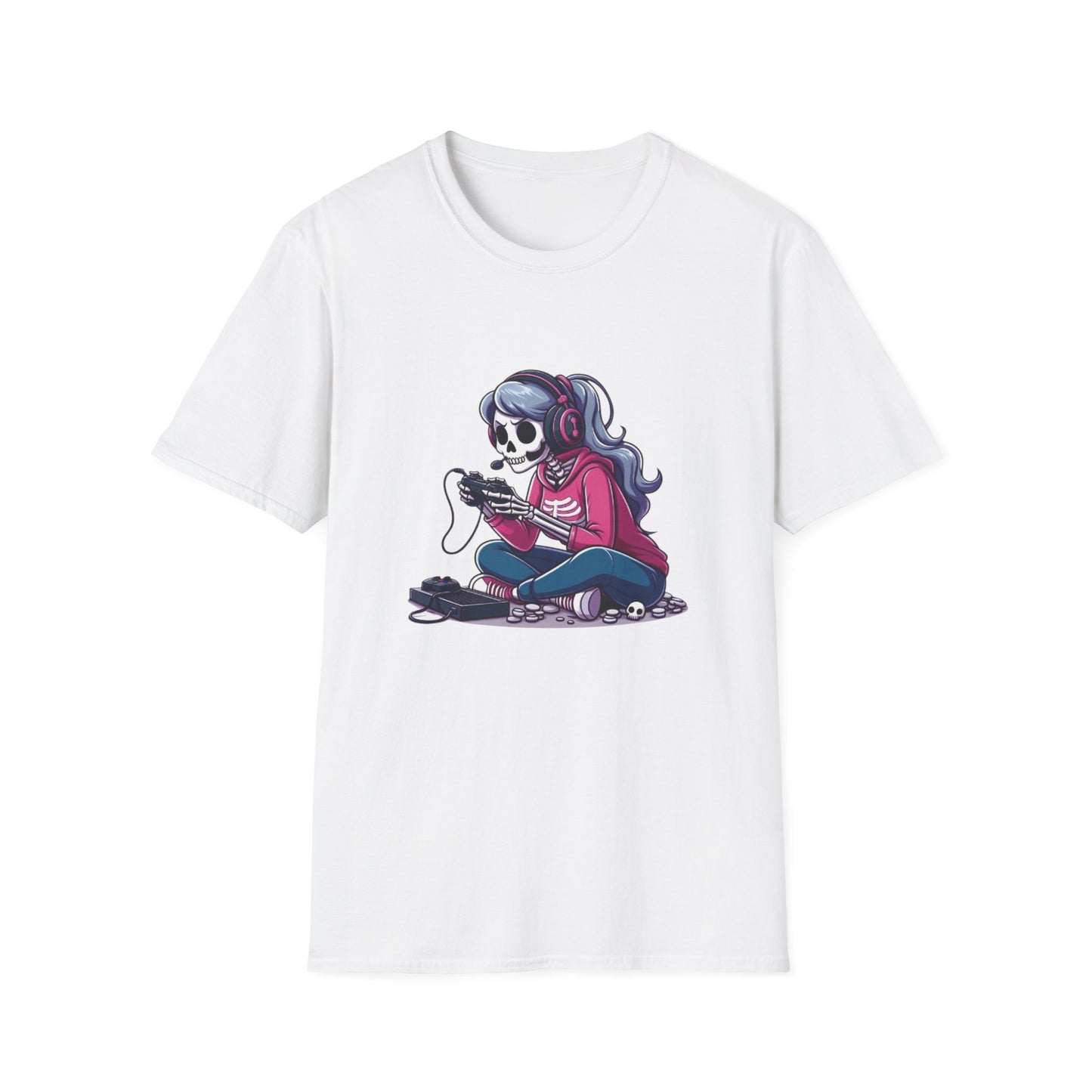 Skeleton Gamer Girl T-shirt