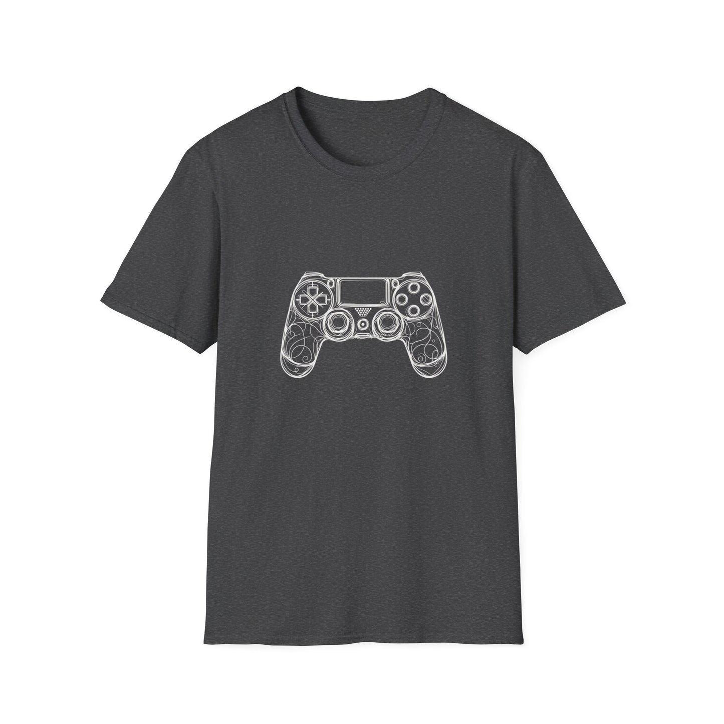 Curly Line Art Controller T-shirt