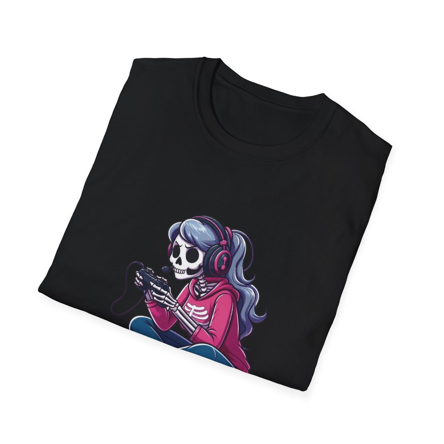 Skeleton Gamer Girl T-shirt