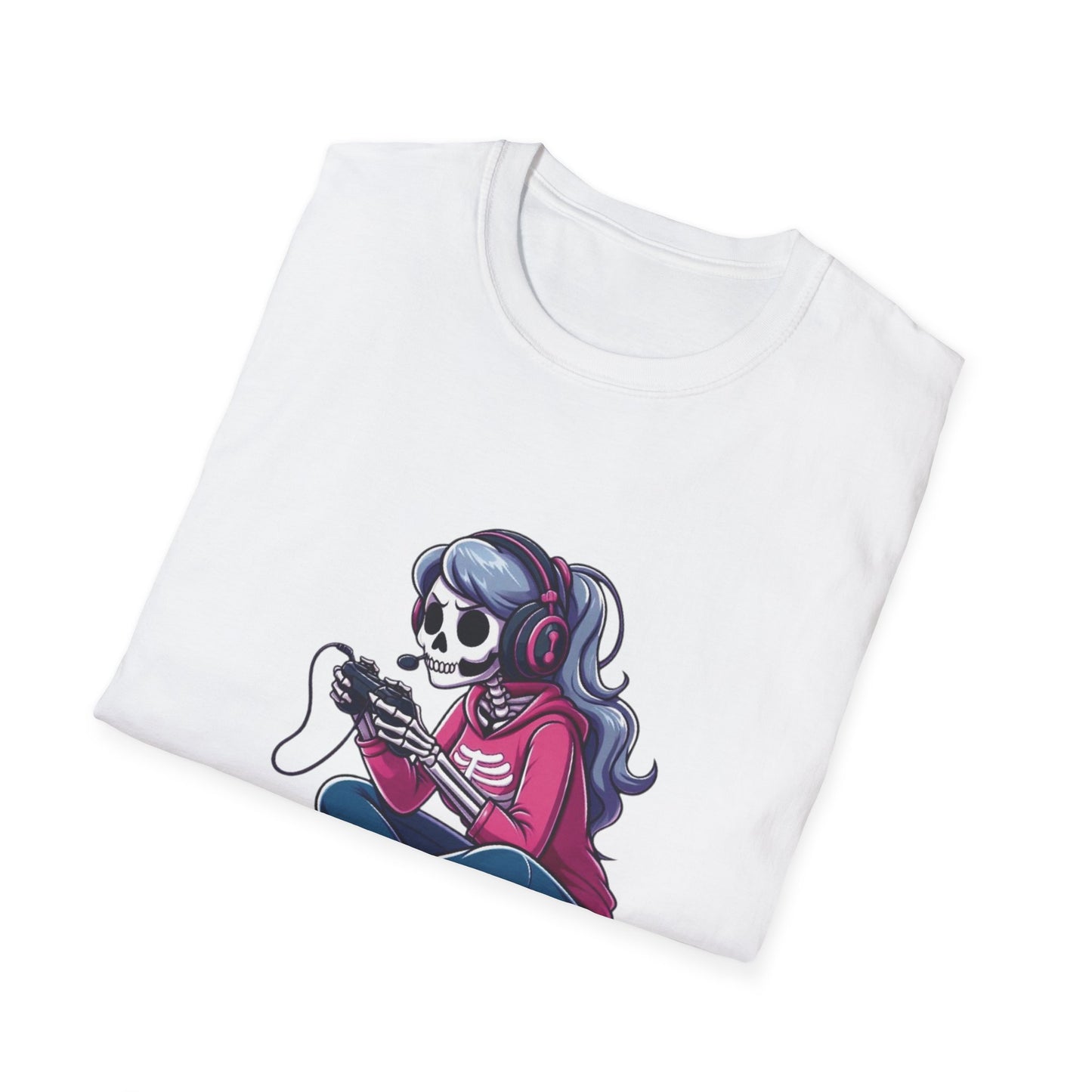 Skeleton Gamer Girl T-shirt