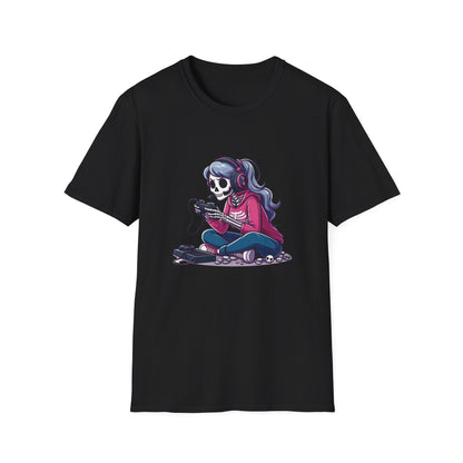 Skeleton Gamer Girl T-shirt