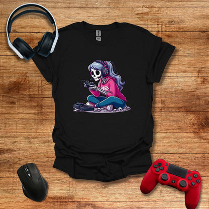 Skeleton Gamer Girl T-shirt