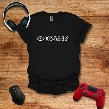 Paused My Game Icons T-shirt