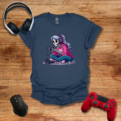 Skeleton Gamer Girl T-shirt