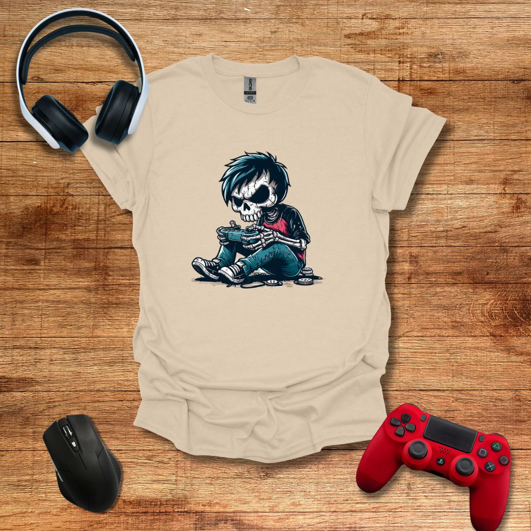 Cracked Skeleton Gamer T-shirt