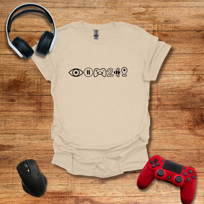 Paused My Game Icons T-shirt