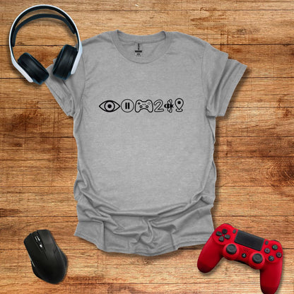 Paused My Game Icons T-shirt