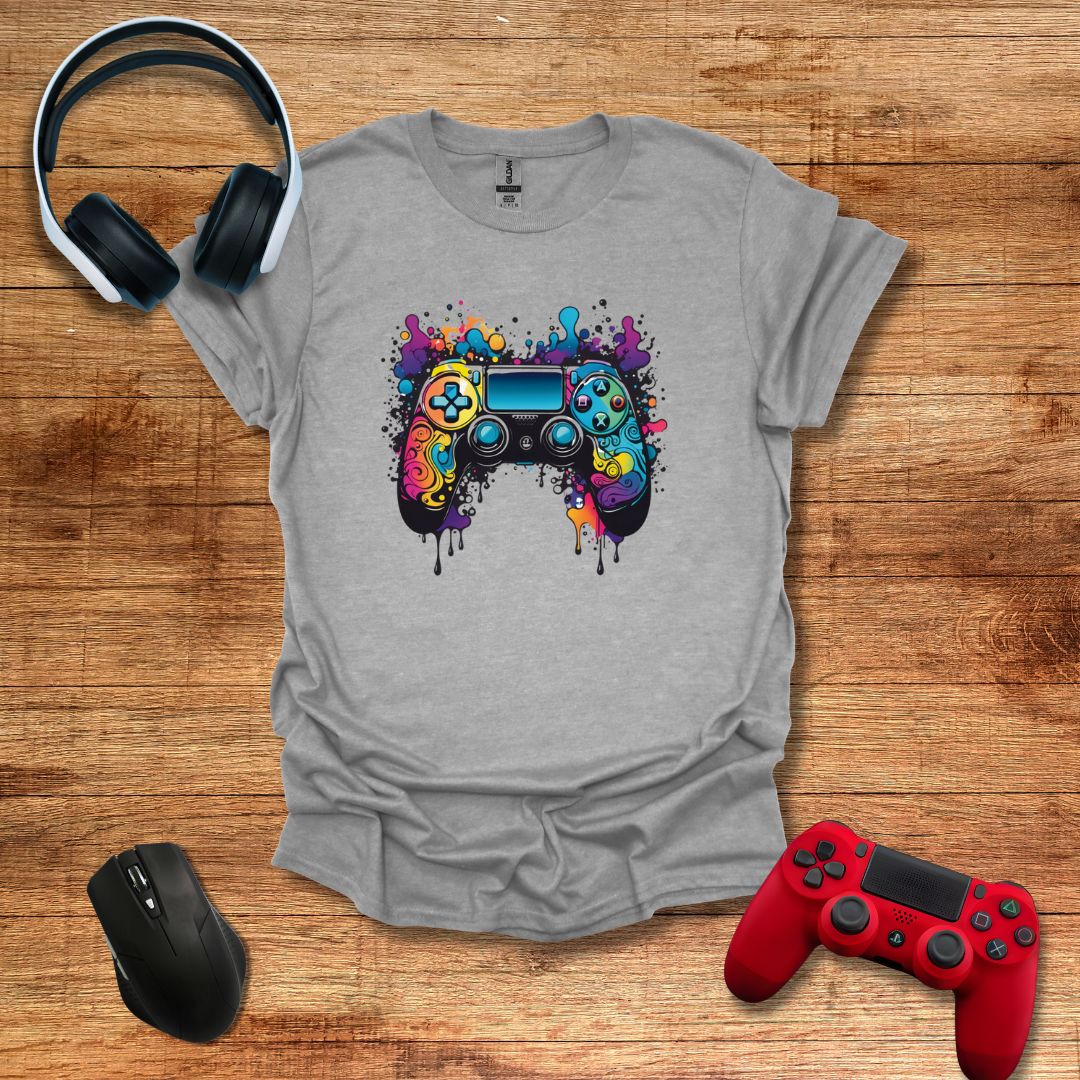 Bright Watercolor Controller T-shirt