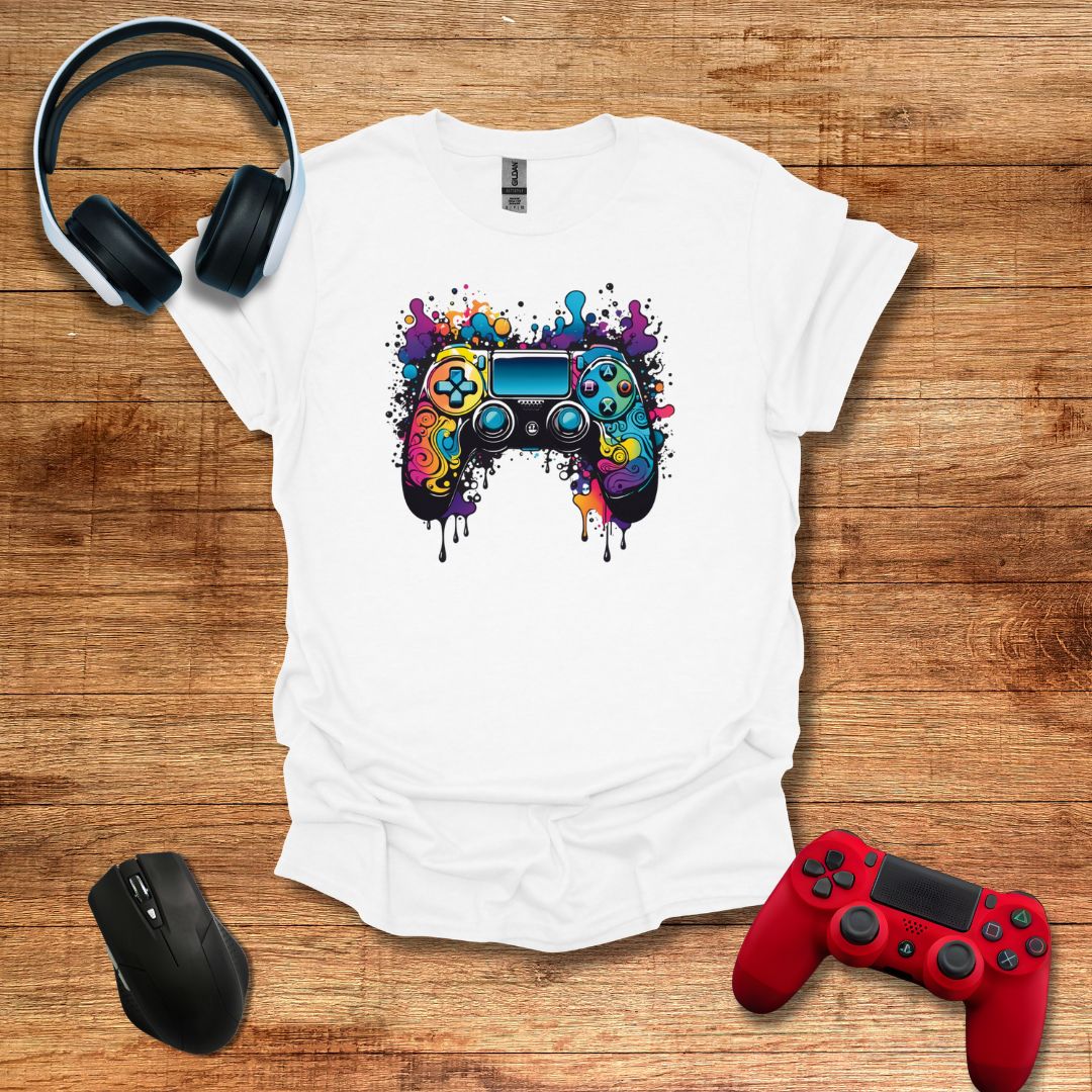 Bright Watercolor Controller T-shirt