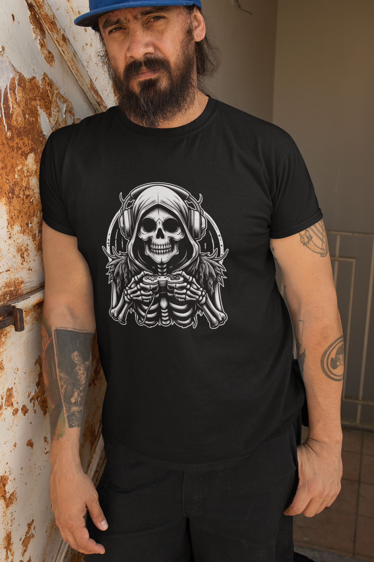 Ghost Skeleton Gamer T-shirt