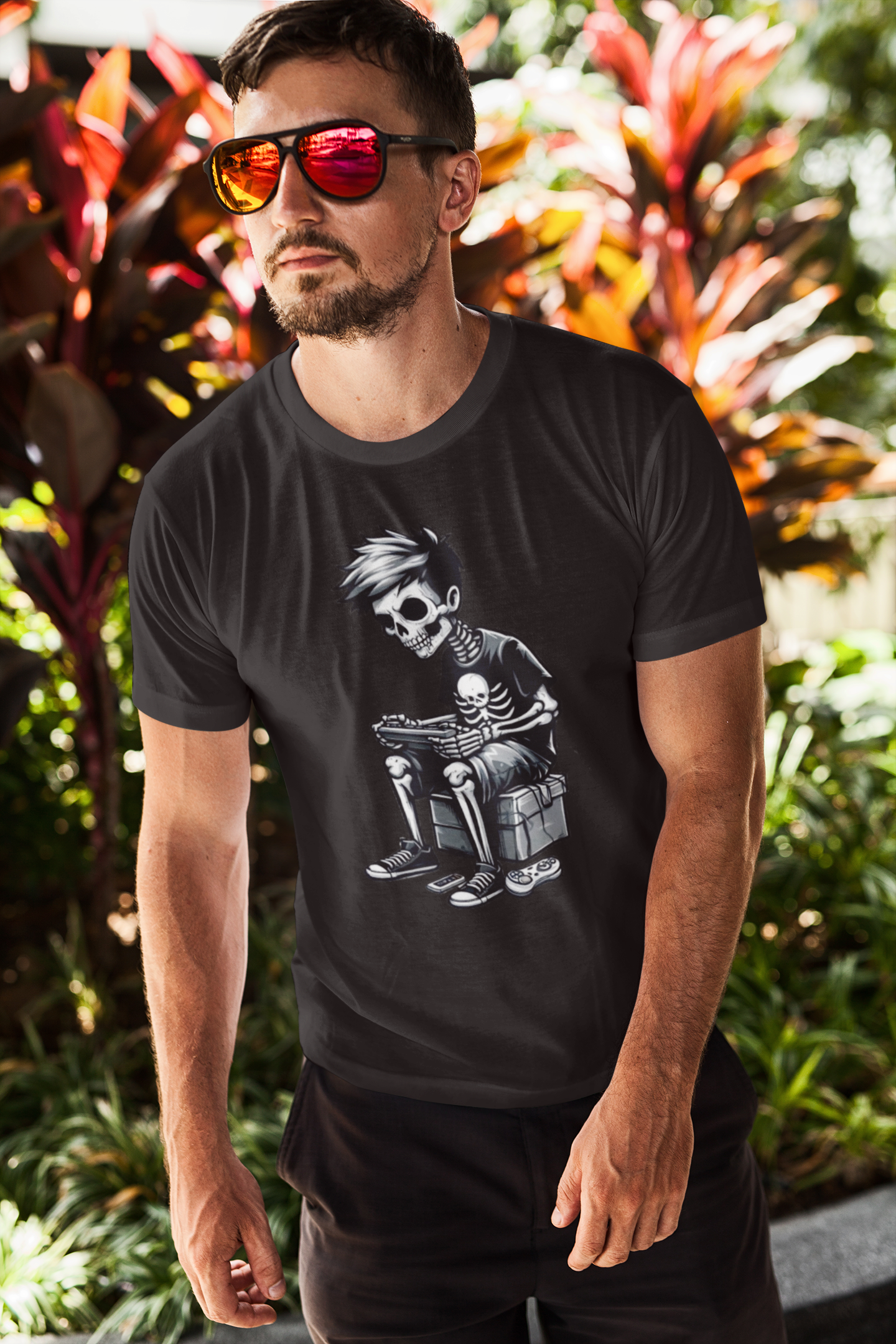 Skeleton Gamer Boy T-shirt