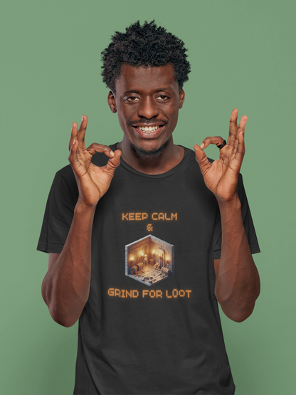 Keep Calm and Grind for Loot T-shirt