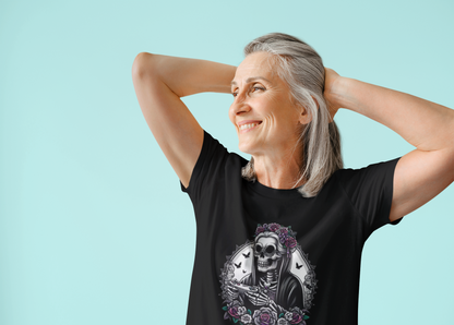 Flower Skeleton Gamer Granny T-shirt